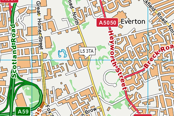 L5 3TA map - OS VectorMap District (Ordnance Survey) L5 3TA map - OS VectorMap District (Ordnance Survey)