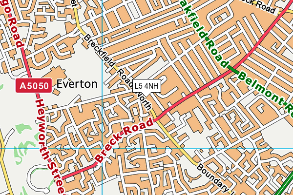 L5 4NH map - OS VectorMap District (Ordnance Survey)