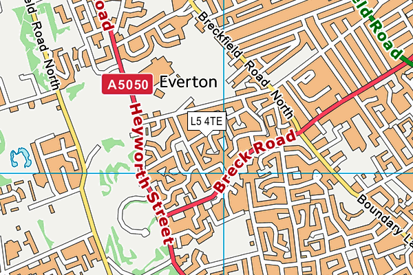 L5 4TE map - OS VectorMap District (Ordnance Survey) L5 4TE map - OS VectorMap District (Ordnance Survey)