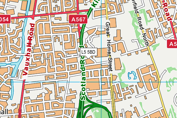 L5 5BD map - OS VectorMap District (Ordnance Survey) L5 5BD map - OS VectorMap District (Ordnance Survey)