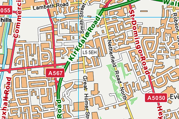 L5 5EH map - OS VectorMap District (Ordnance Survey)