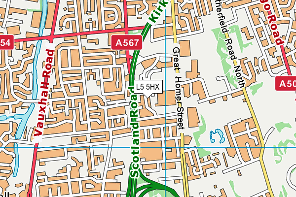 L5 5HX map - OS VectorMap District (Ordnance Survey) L5 5HX map - OS VectorMap District (Ordnance Survey)