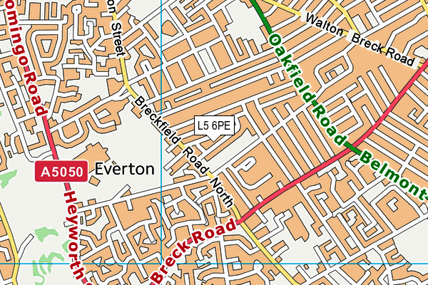 L5 6PE map - OS VectorMap District (Ordnance Survey)