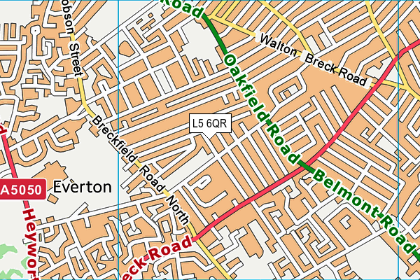L5 6QR map - OS VectorMap District (Ordnance Survey)