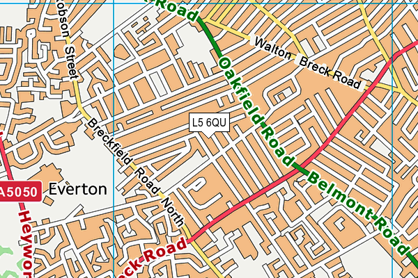 L5 6QU map - OS VectorMap District (Ordnance Survey)