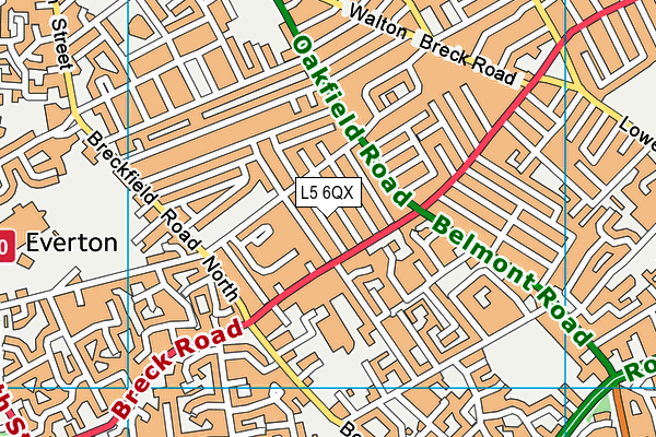 L5 6QX map - OS VectorMap District (Ordnance Survey) L5 6QX map - OS VectorMap District (Ordnance Survey)