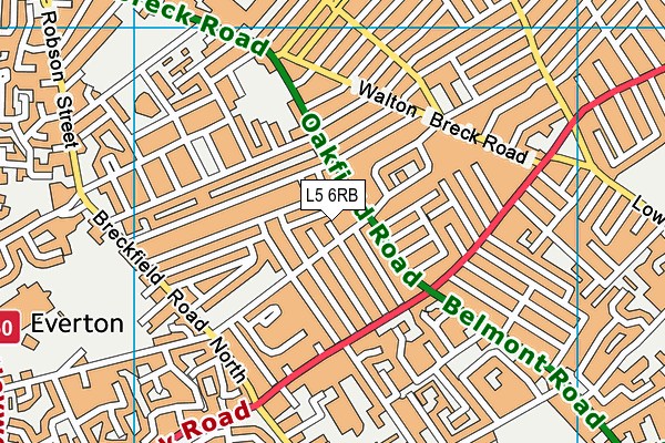 L5 6RB map - OS VectorMap District (Ordnance Survey) L5 6RB map - OS VectorMap District (Ordnance Survey)