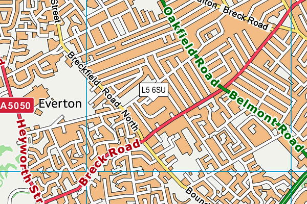 L5 6SU map - OS VectorMap District (Ordnance Survey) L5 6SU map - OS VectorMap District (Ordnance Survey)
