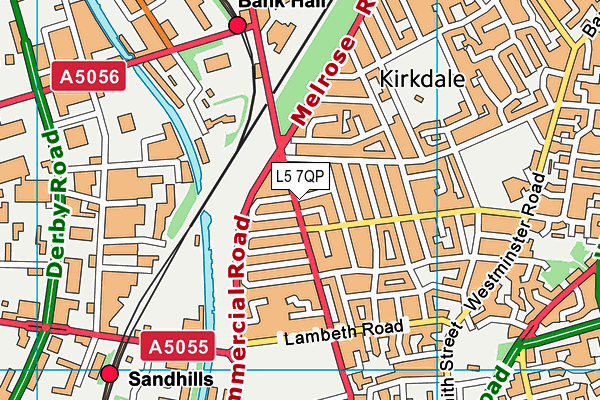 L5 7QP map - OS VectorMap District (Ordnance Survey) L5 7QP map - OS VectorMap District (Ordnance Survey)