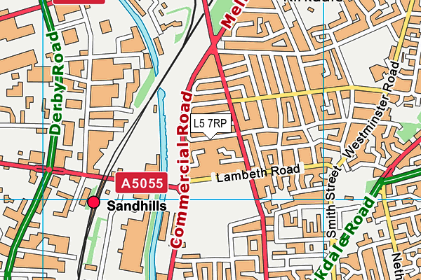L5 7RP map - OS VectorMap District (Ordnance Survey)