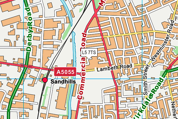 L5 7TS map - OS VectorMap District (Ordnance Survey) L5 7TS map - OS VectorMap District (Ordnance Survey)