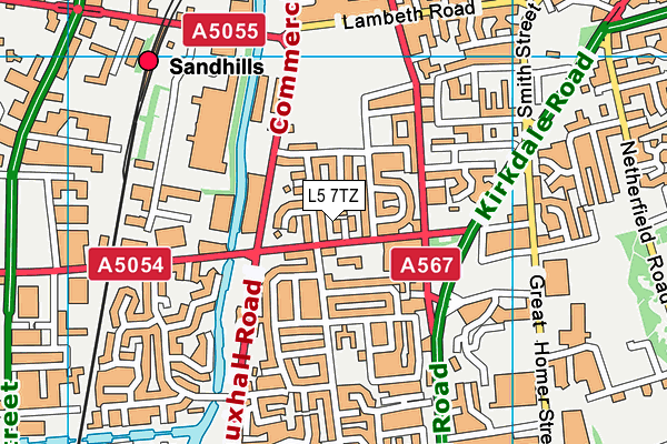 L5 7TZ map - OS VectorMap District (Ordnance Survey) L5 7TZ map - OS VectorMap District (Ordnance Survey)