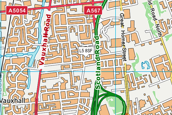 L5 8SF map - OS VectorMap District (Ordnance Survey) L5 8SF map - OS VectorMap District (Ordnance Survey)