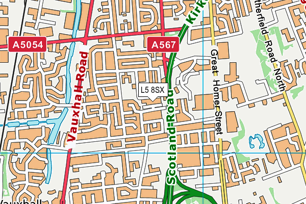 L5 8SX map - OS VectorMap District (Ordnance Survey) L5 8SX map - OS VectorMap District (Ordnance Survey)