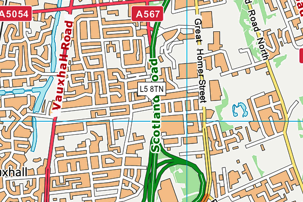 L5 8TN map - OS VectorMap District (Ordnance Survey) L5 8TN map - OS VectorMap District (Ordnance Survey)