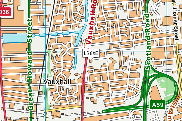 L5 8XE map - OS VectorMap District (Ordnance Survey) L5 8XE map - OS VectorMap District (Ordnance Survey)