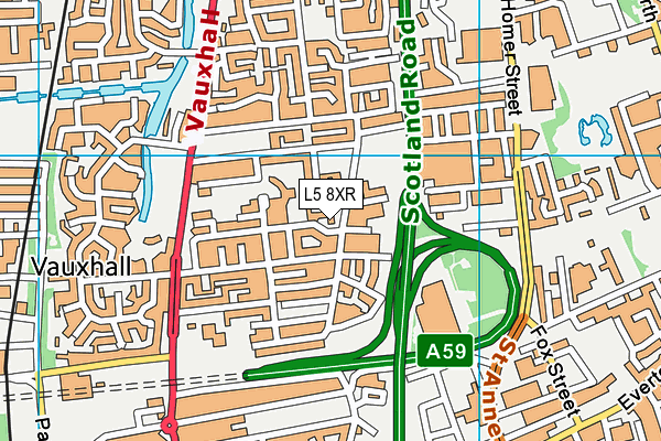 L5 8XR map - OS VectorMap District (Ordnance Survey) L5 8XR map - OS VectorMap District (Ordnance Survey)