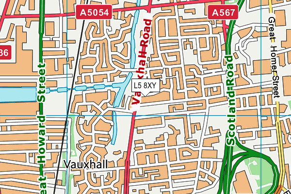 L5 8XY map - OS VectorMap District (Ordnance Survey) L5 8XY map - OS VectorMap District (Ordnance Survey)