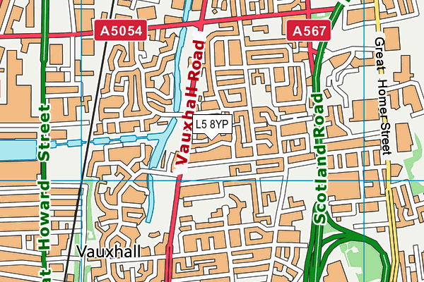 L5 8YP map - OS VectorMap District (Ordnance Survey) L5 8YP map - OS VectorMap District (Ordnance Survey)