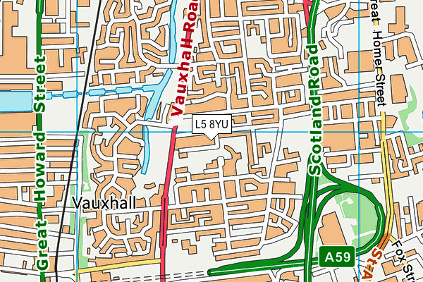 L5 8YU map - OS VectorMap District (Ordnance Survey) L5 8YU map - OS VectorMap District (Ordnance Survey)