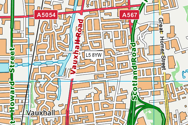 L5 8YW map - OS VectorMap District (Ordnance Survey) L5 8YW map - OS VectorMap District (Ordnance Survey)