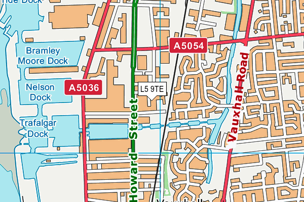 L5 9TE map - OS VectorMap District (Ordnance Survey) L5 9TE map - OS VectorMap District (Ordnance Survey)