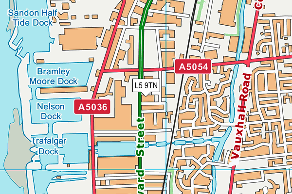 L5 9TN map - OS VectorMap District (Ordnance Survey) L5 9TN map - OS VectorMap District (Ordnance Survey)