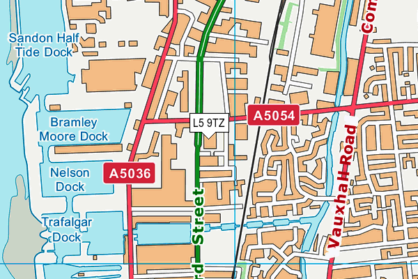 L5 9TZ map - OS VectorMap District (Ordnance Survey) L5 9TZ map - OS VectorMap District (Ordnance Survey)