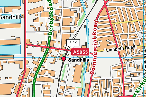 L5 9XJ map - OS VectorMap District (Ordnance Survey)