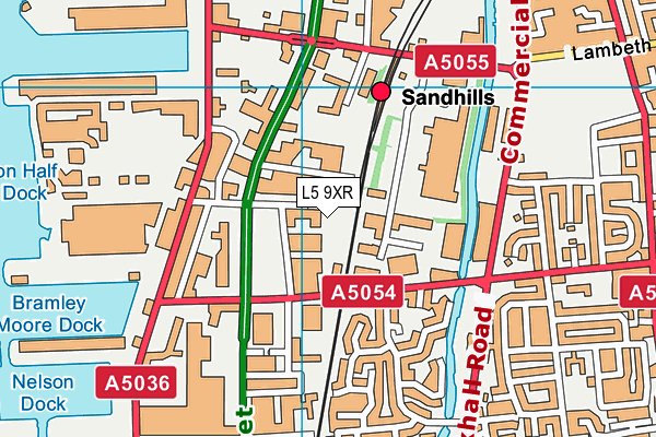 L5 9XR map - OS VectorMap District (Ordnance Survey)