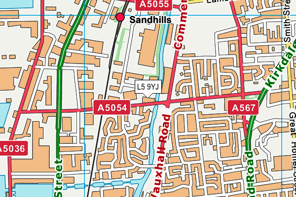 L5 9YJ map - OS VectorMap District (Ordnance Survey) L5 9YJ map - OS VectorMap District (Ordnance Survey)
