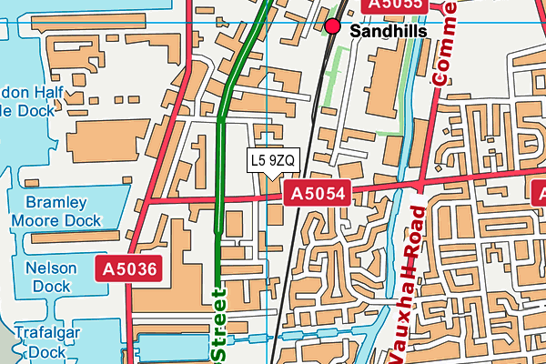L5 9ZQ map - OS VectorMap District (Ordnance Survey) L5 9ZQ map - OS VectorMap District (Ordnance Survey)