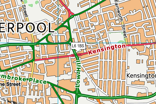 L6 1BS map - OS VectorMap District (Ordnance Survey) L6 1BS map - OS VectorMap District (Ordnance Survey)