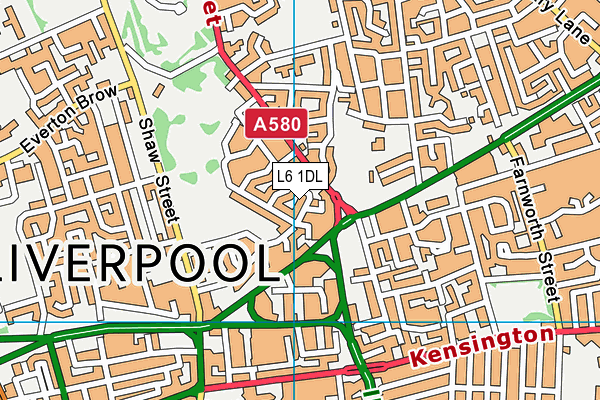 L6 1DL map - OS VectorMap District (Ordnance Survey) L6 1DL map - OS VectorMap District (Ordnance Survey)