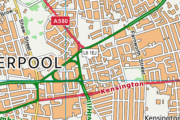 L6 1EJ map - OS VectorMap District (Ordnance Survey) L6 1EJ map - OS VectorMap District (Ordnance Survey)