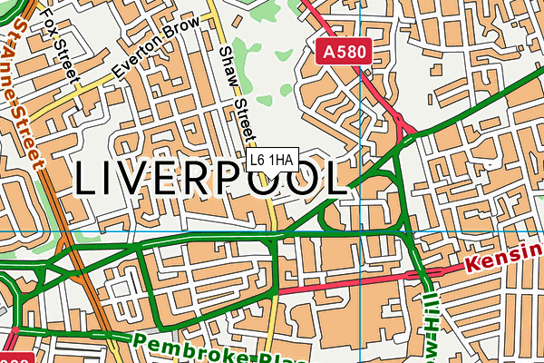 L6 1HA map - OS VectorMap District (Ordnance Survey) L6 1HA map - OS VectorMap District (Ordnance Survey)