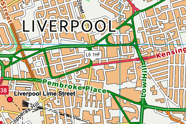 L6 1HF map - OS VectorMap District (Ordnance Survey) L6 1HF map - OS VectorMap District (Ordnance Survey)