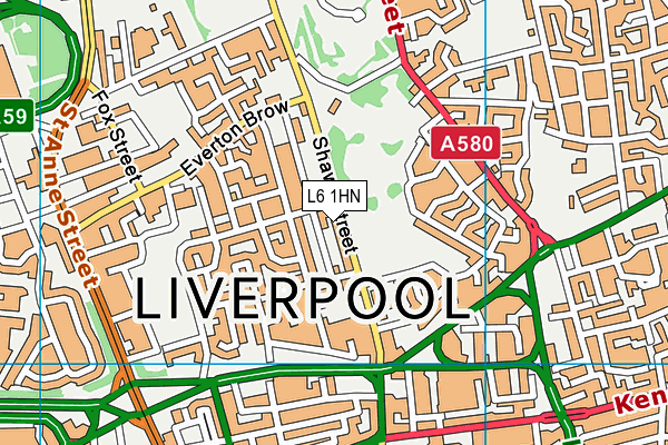 L6 1HN map - OS VectorMap District (Ordnance Survey) L6 1HN map - OS VectorMap District (Ordnance Survey)