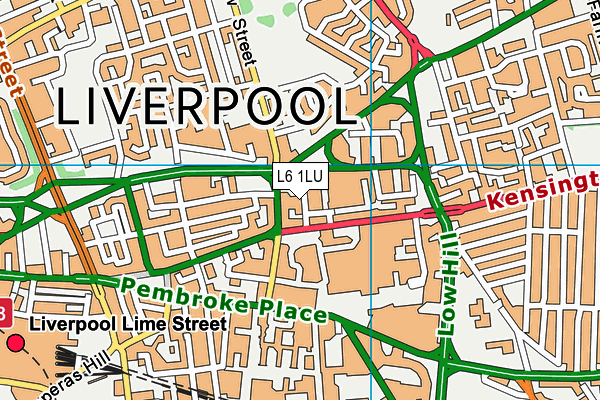 L6 1LU map - OS VectorMap District (Ordnance Survey)