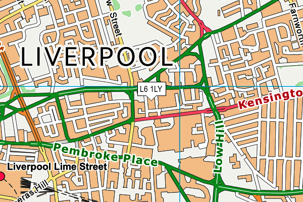 L6 1LY map - OS VectorMap District (Ordnance Survey) L6 1LY map - OS VectorMap District (Ordnance Survey)