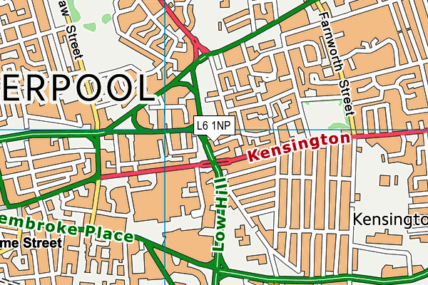 L6 1NP map - OS VectorMap District (Ordnance Survey)