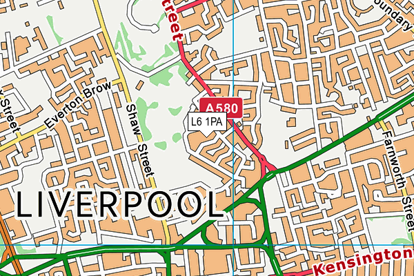 L6 1PA map - OS VectorMap District (Ordnance Survey) L6 1PA map - OS VectorMap District (Ordnance Survey)