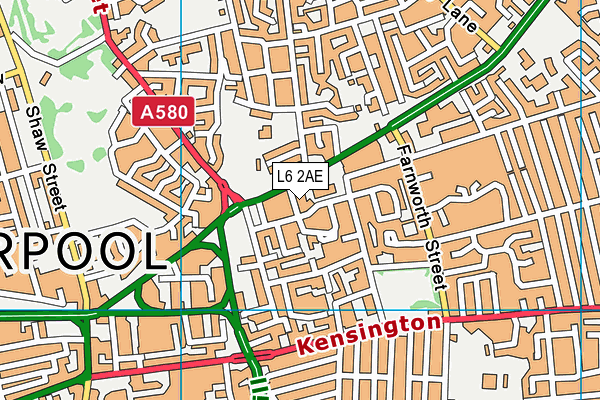 L6 2AE map - OS VectorMap District (Ordnance Survey) L6 2AE map - OS VectorMap District (Ordnance Survey)