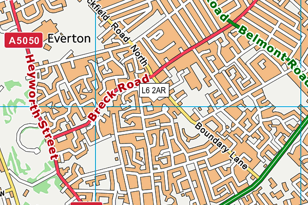 L6 2AR map - OS VectorMap District (Ordnance Survey) L6 2AR map - OS VectorMap District (Ordnance Survey)