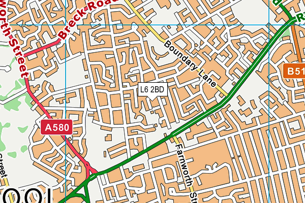 L6 2BD map - OS VectorMap District (Ordnance Survey) L6 2BD map - OS VectorMap District (Ordnance Survey)