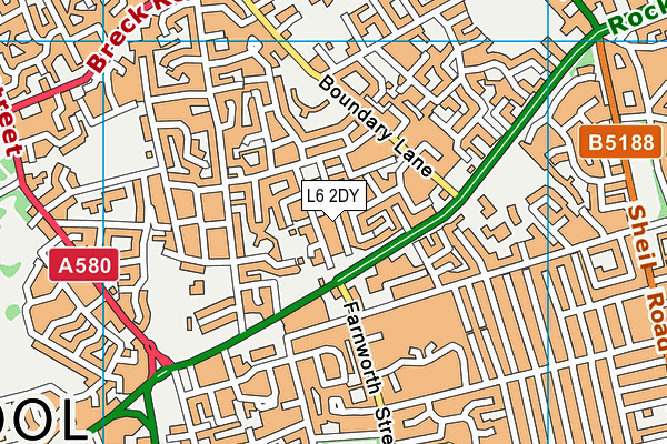 L6 2DY map - OS VectorMap District (Ordnance Survey) L6 2DY map - OS VectorMap District (Ordnance Survey)
