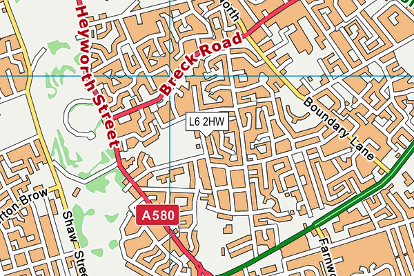 L6 2HW map - OS VectorMap District (Ordnance Survey) L6 2HW map - OS VectorMap District (Ordnance Survey)