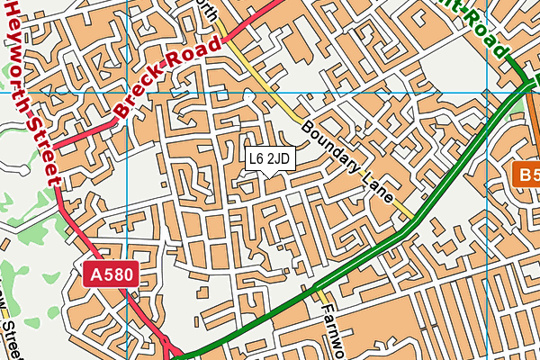 L6 2JD map - OS VectorMap District (Ordnance Survey) L6 2JD map - OS VectorMap District (Ordnance Survey)