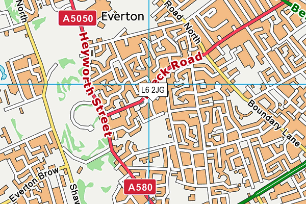 L6 2JG map - OS VectorMap District (Ordnance Survey) L6 2JG map - OS VectorMap District (Ordnance Survey)