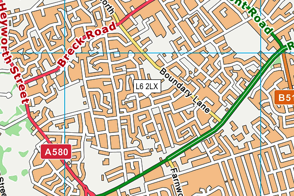 L6 2LX map - OS VectorMap District (Ordnance Survey) L6 2LX map - OS VectorMap District (Ordnance Survey)
